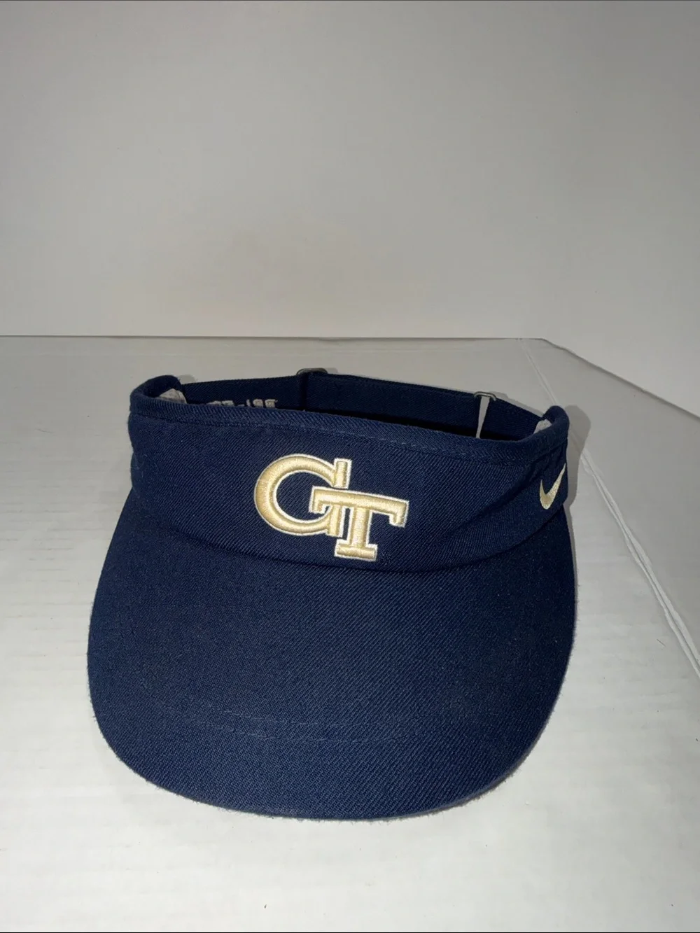 Nike Navy Visor with Gold GT Logo